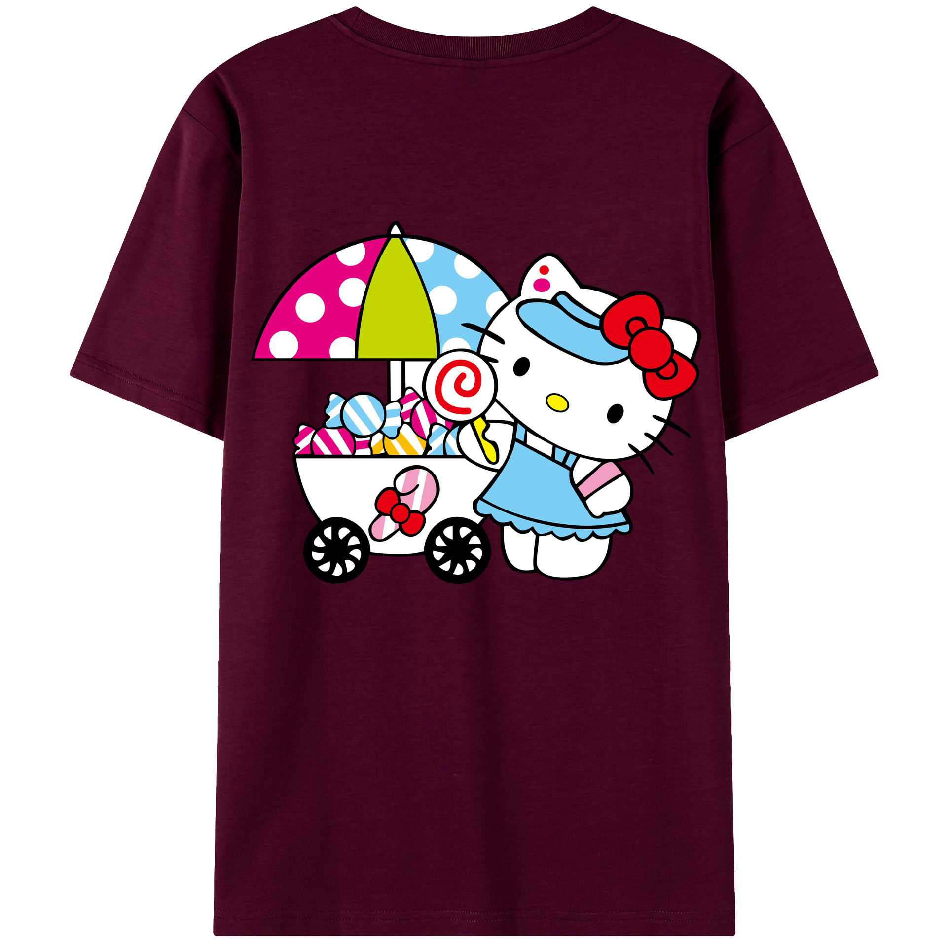 （画像用） Hello Kitty ハローキティ レディース半袖Tシャツ(バックプリント)